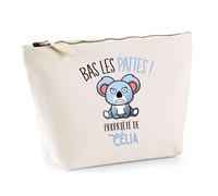 Trousse Célia Bas Les Pattes Koala | Idée Fête des mères Cadeau Travail Retraite Trousse Maquillage Toilette