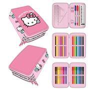 Trousse Cerda Hello Kitty triple pencil Multicolore 12,5x19,5x4,5 cm