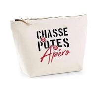 Trousse Chasse potes apéro | Pouch | Idée Pochette Toilette Maquillage Transport Cadeau Anniversaire Fête Original Famille Travail Départ Collègue Retraite