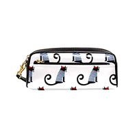 Trousse Chat Parisien Français Étui À Crayons Durable Sac Porte-Stylo Anti-Salissant Trousse Scolaire pour Adulte Scolaires Collège