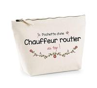 Trousse Chauffeur Routier au Top | Idée Cadeau Collègue Travail Retraite Pochette Maquillage Toilette