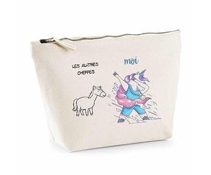 Trousse Cheffes Les Autres vs Moi | Pochette Toilette Maquillage Idée Sac Cadeau