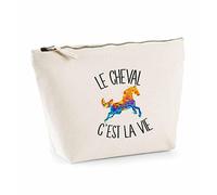 Trousse Cheval C'est la Vie | Pochette Toilette Maquillage Idée Sac Cadeau