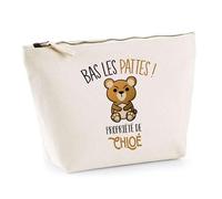 Trousse Chloé Bas Les Pattes Ours | Idée Fête des mères Cadeau Travail Retraite Trousse Maquillage Toilette