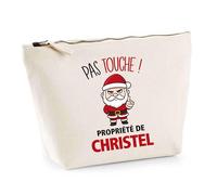 Trousse Christel Pas Touche Père Noël - Secret Santa Cadeau Noël Humour Insolite Collègue