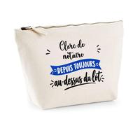 Trousse Clerc de notaire Depuis Toujours au Dessus du Lot - Pouch Case - Idée Trousse Rangement Cadeau Anniversaire Fête Original Famille Travail Départ Collègue Retraite Noël.