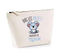 Trousse Clotilde Bas Les Pattes Koala | Idée Fête des mères Cadeau Travail Retraite Trousse Maquillage Toilette