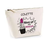 Trousse Colette Wake Up and Makeup | Pochette Maquillage Routine Beauté Cadeau Anniversaire Femme Fête des Mères Mamies