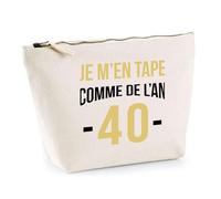 Trousse comme de l'an 40 | Pochette Toilette Maquillage | Idée Cadeau Humour Drôle Marrant Beauf Jeu de Mots Original Anniversaire Fête