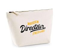 Trousse comme Directeur J'assure | Pochette Toilette Maquillage | Idée Cadeau Patron Chef Humour Professionnel Anniversaire Bureau Original Drôle