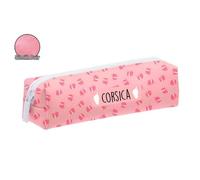 Trousse 'Corsica' rose - 19.5x5.5x3.2 cm [R2321]