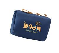 Trousse cosmétique de voyage compacte en nylon trousse de maquillage unisexe trousse de rangement portable accessoires de toilette pour le quotidien portable multi-poches trousse cosmétique organisée