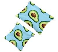 Trousse Cosmétique Femme Imperméable Cuir Trousse de Maquillage Pas de Fermeture à Glissière Auto-Fermeture Trousse de Maquillage pour Filles Mini Sac à Monnaie Drôle Animal Crocodile Gator Vert,