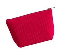 Trousse cosmétique polyvalente pour femmes avec grande capacité de grande capacité organisée sac de beauté portable pour les voyages et la beauté en plein air, Rouge chiné, Beauté de masse