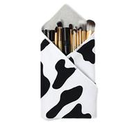 Trousse cosmétique portable, trousse de maquillage plate, sac de maquillage pliable en tissu à langer | Organisateur de rangement de maquillage, sac cosmétique de voyage, tissu à enrouler pour