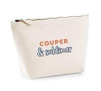 Trousse Couper Sublimer - Pouch Case - Idée Trousse Rangement Cadeau Anniversaire Fête Original Famille Travail Départ Collègue Retraite Noël. - Terracotta&Bleu - 2