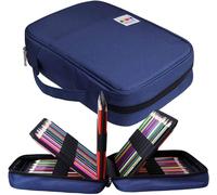 Trousse Crayon De Couleur 220 Grande Trousse Scolaire Avec Poignée Solide,Portable Étanche Sac A Crayon Idéal Pour Excellent Cadeau Femme/Homme/Étudiant/Artiste.[B65]