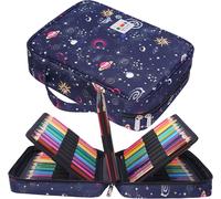 Trousse Crayon De Couleur 220 Grande Trousse Scolaire Avec Poignée Solide,Portable Étanche Sac A Crayon Idéal Pour Excellent Cadeau Femme/Homme/Étudiant/Artiste.[B56]