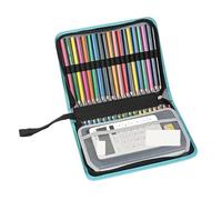 Trousse Crayon De Couleur Trousse à Crayons 36/55/72 emplacements for Fournitures Scolaires, Sac de Papeterie for Fille, boîte à stylos de Grande capacité, kit d'érudit esthétique pour Crayon(55 Slot