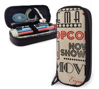 Trousse ¿¿ Crayons En Cuir Th¿¿Atre Cin¿¿Ma Admit One Ticket Accent Grand Sac ¿¿ Stylo Double Fermeture ¿¿Clair Organisateur