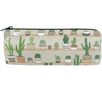 Trousse ¿¿ Crayons Pots De Fleurs De Cactus Tropical, ¿¿Tui ¿¿ Crayons Stylo Sac ¿¿ Fermeture ¿¿Clair Porte-Pochette