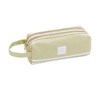 Trousse créative double couche de grande capacité - Trousse simple - Oxford - Fermeture éclair - Double tissu - H0T3