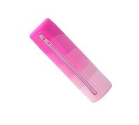 Trousse cylindrique en silicone avec fermeture éclair - Grande capacité - Pour l'école - Design créatif, B