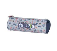 Trousse Cylindrique Textile Imprimée Sports Et Drapeaux Kip Bleu / Gris TU