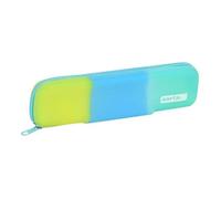 Trousse D\'écolier Safta Bleu Vert Jaune (20 X 5.5 X 2 Cm)