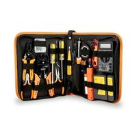 Trousse D’outils Réseau, Kit Professionnel, Pince À Sertir Multimètre Fer À Souder, Outil De Soudure Réglable, Installation Et Réparation De Câbles