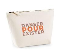 Trousse Danser pour Exister - Pouch Case - Idée Trousse Rangement Cadeau Anniversaire Fête Original Famille Travail Départ Collègue Retraite Noël. - Rose&Corail - 1