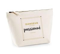 Trousse Danseur Passionne - Pouch Case - Idée Trousse Rangement Cadeau Anniversaire Fête Original Famille Travail Départ Collègue Retraite Noël. - Doré&Noir - 3