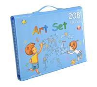 Trousse d'art - Fournitures d'artisanat portable, kit de dessin, outil de coloriage à pigments vibrants, puissance d'esquisse de projet créatif, équipement professionnel pour amateurs, grande boîte