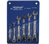 Trousse de 6 clés mixtes à cliquet à tête inclinable 8 à 17 mm 277869 Silverline G