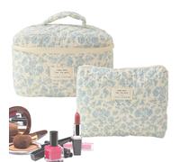 Trousse de avec fermeture éclair, 2 grandes poches cosmétiques | avec fermeture éclair, trousse de douce pour maison, hôtel, trousse de toilette portable pour dentifrice, rasoir
