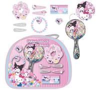 ARTESANÍA CERDÁ Trousse beauté Hello Kitty & Friends-Kit complet (miroir,pinces,chouchous,bracelet)