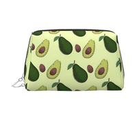 Trousse de beauté imprimée avocat, grand support de maquillage avec éponge de protection intégrée pour la maison et les voyages, Argenté., One Size