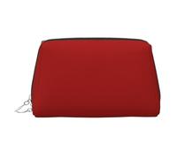 Trousse de beauté imprimée brique réfractaire, grand support de maquillage avec protection en éponge intégrée pour la maison et les voyages, Argenté., One Size