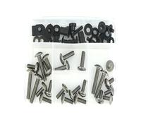 Trousse de boulons Kit Complet De Boulons De Carénage Vis Écrous De Vitesse Clips De Carénage Pour Suzuki SV650 1999 2000 2001 2002(Titane)