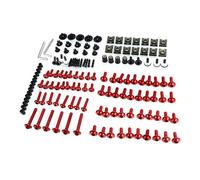 Trousse de boulons Kit Complet De Boulons De Carénage Vis Et Écrous Accessoires De Moto Pour TDM 900 850 TDM850 4TX 3VD TDM900(ROUGE)