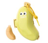 Trousse de brosse silicone forme banane avec distributeur de pâtes | Porte-brosse de voyage pour douche, salle de bain, maison, comptoir, lavabo