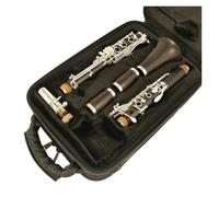 Trousse de clarinette Clarinette Professionnelle En Si Bémol 19 Clés Plaquée Argent En Ébène Noir(3/4)