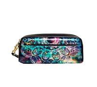 Trousse De Crayon Fleur Mandala Étoilée Étui À Crayons Facile À Nettoyer Papeterie Organisateur Portable Sac Porte-Stylo pour Garçons Garçon Scolaires