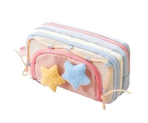 Trousse De Crayons Mignonne Pochette de Rangement Grande Capacité pour | Organisateur Scolaire Pour Gomme Marqueur Rèleur Bloc-Notes Élève Maternelle Université Sac À Dos