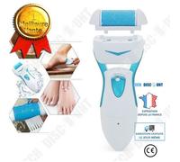 trousse de manucure Râpe-pieds Anti-Callosités / Micro Pédicure électrique Rechargeable Résistant à l'eau Bleu bienfaits pieds doux
