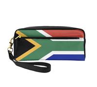 Trousse de maquillage 20 x 5,5 x 8,5 cm - Motif hérisson marron - Pour homme et femme, Drapeau Afrique du Sud, Taille unique