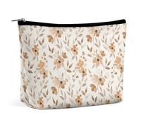 Trousse de Maquillage à Motif Floral Aquarelle coloré pour Sac à Main, Pochette de Toilette de Voyage zippée pour Femme, idéale pour Ranger Vos Produits de Toilette et cosmétiques.