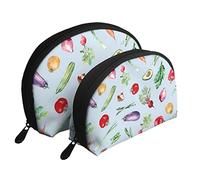 Trousse de Maquillage à Motifs de légumes Verts, Pochette de Voyage pour Femmes et Filles