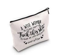 Trousse de maquillage A Wise Woman Once Said, Fuck This Shit, and She Lived Happily Ever After - Cadeau pour femme, U.fuck Shit, moyen,