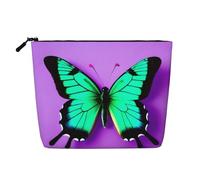 Trousse de maquillage - Alpaga Lama Imprimé Faux Chanvre Organisateur de Toilette Voyage Un Pack pour Multiples Usages, Rangement Quotidien, Imprimé papillon mignon violet., Taille unique